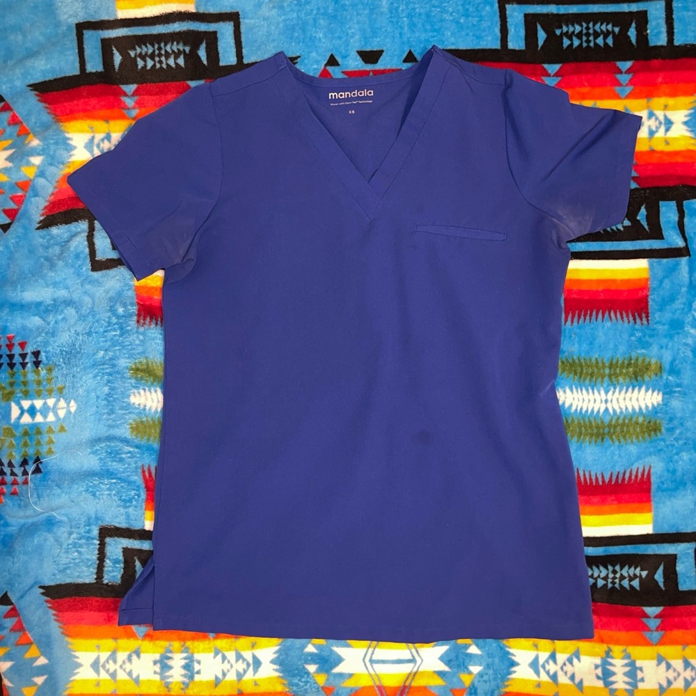 Blue scrub set xsmall mandal brand